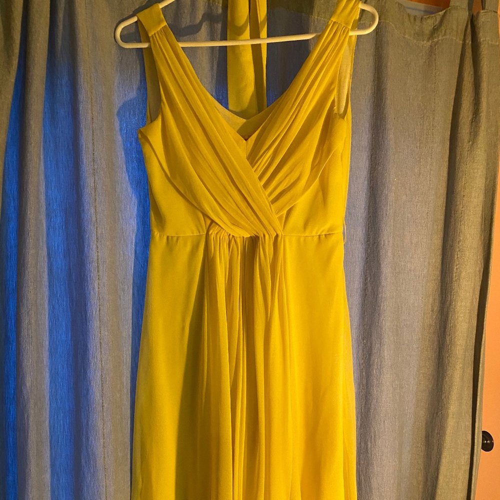 Traffic People Yellow Cocktail Dress